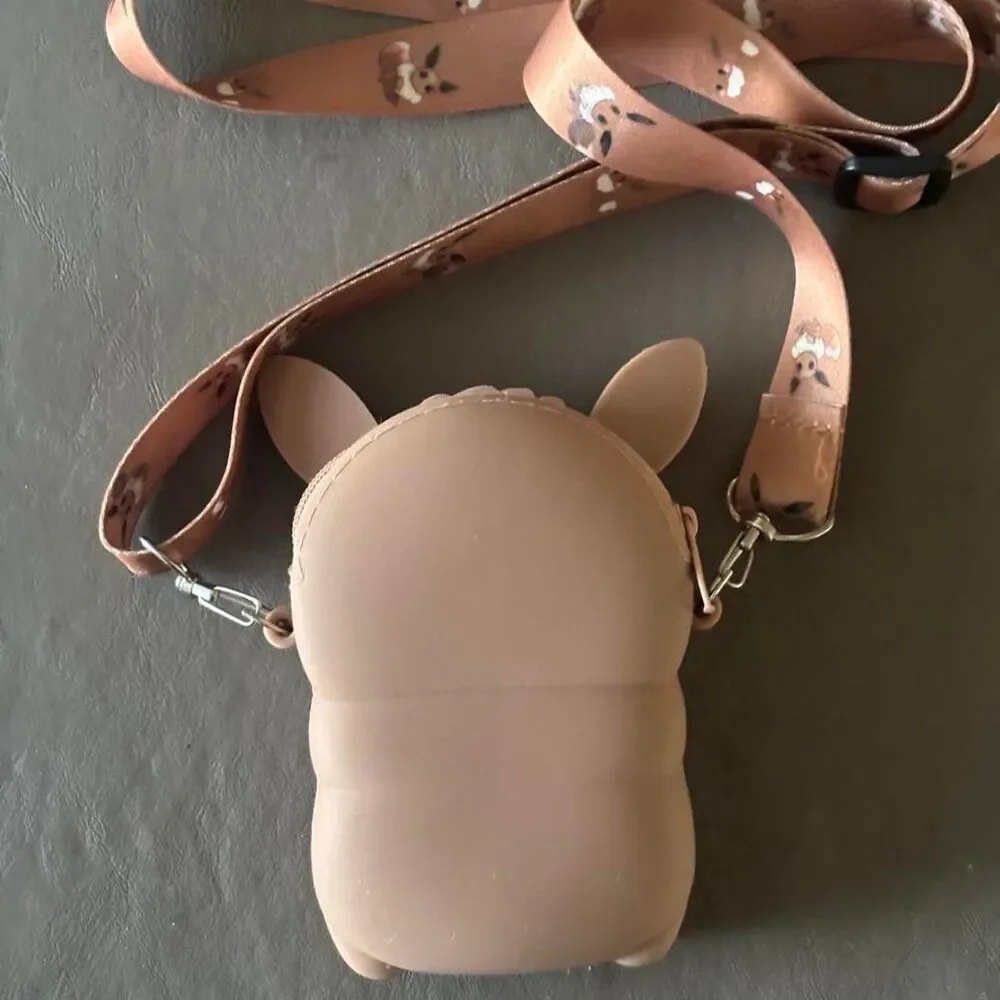 Pokemon Eevee silicone coin purse with adjustable strap